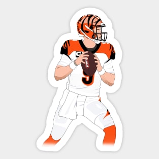 burrow ready to throw Sticker